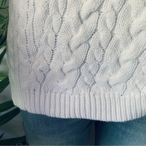 k n i t :: Chunky Textured Cotton Cable Knit Sweater - Picture 8 of 10